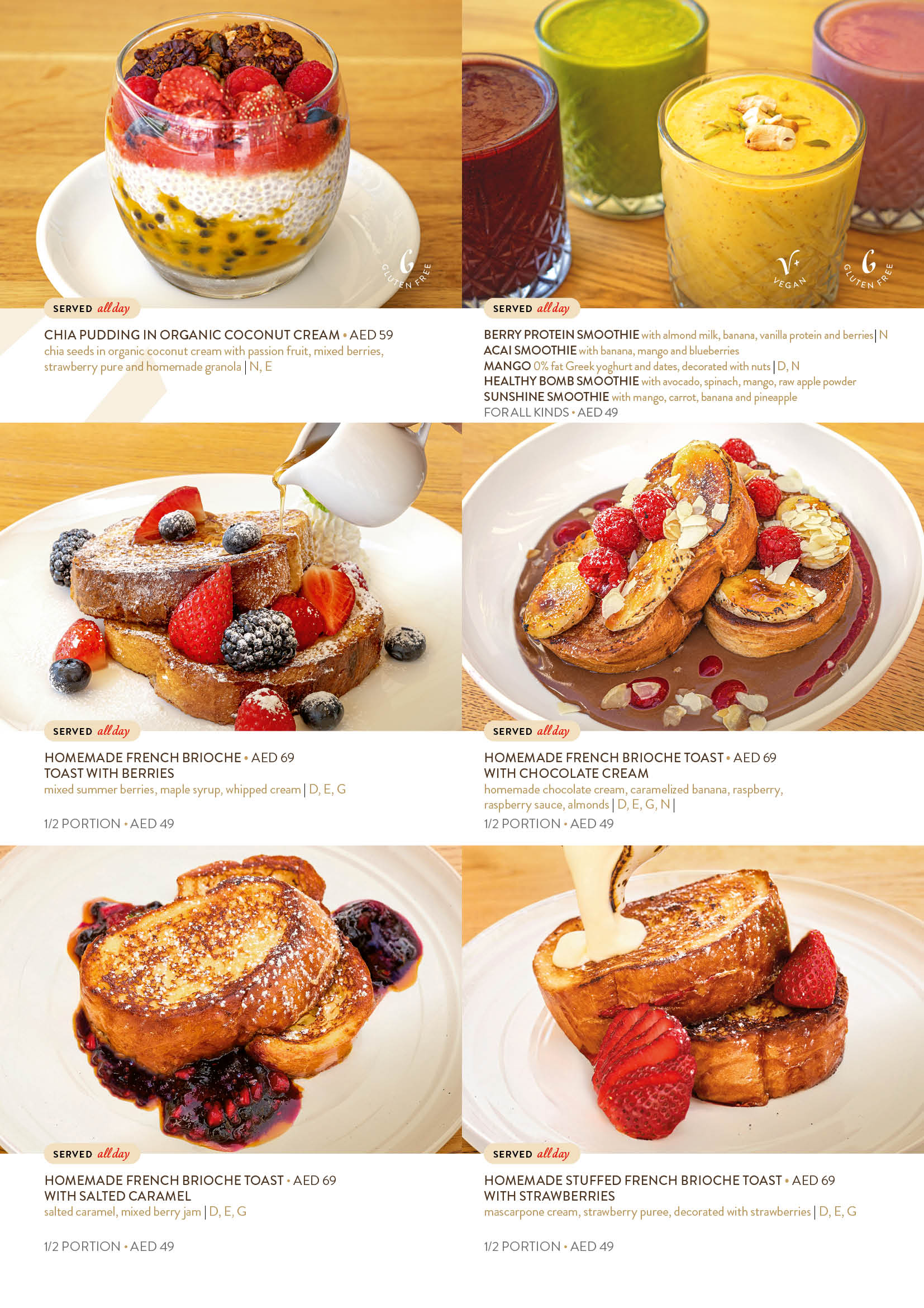 The Beach JBR menu page 2