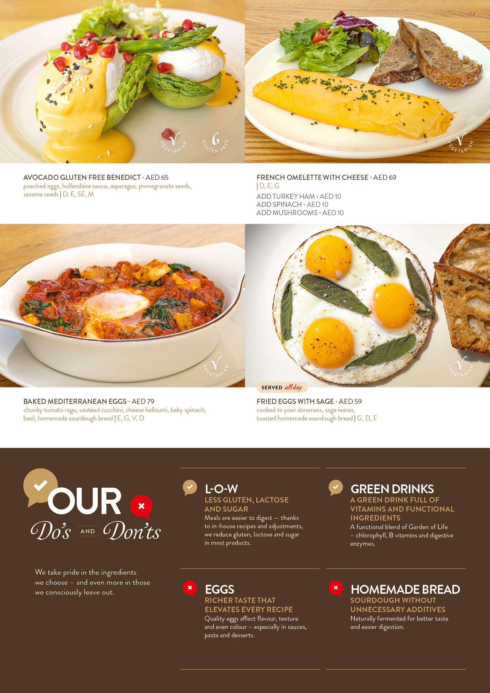 The Beach JBR menu page 8