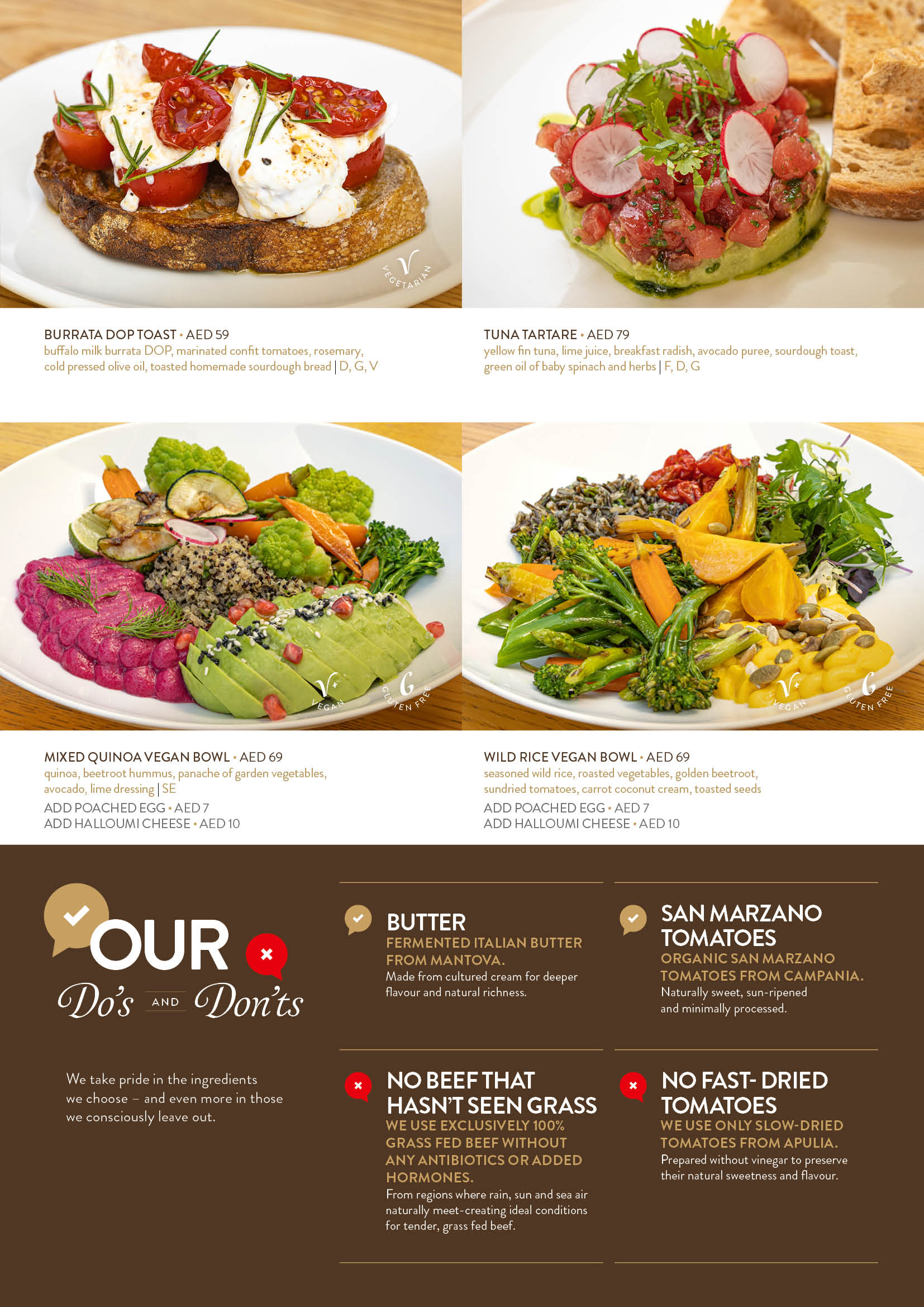 The Beach JBR menu page 12