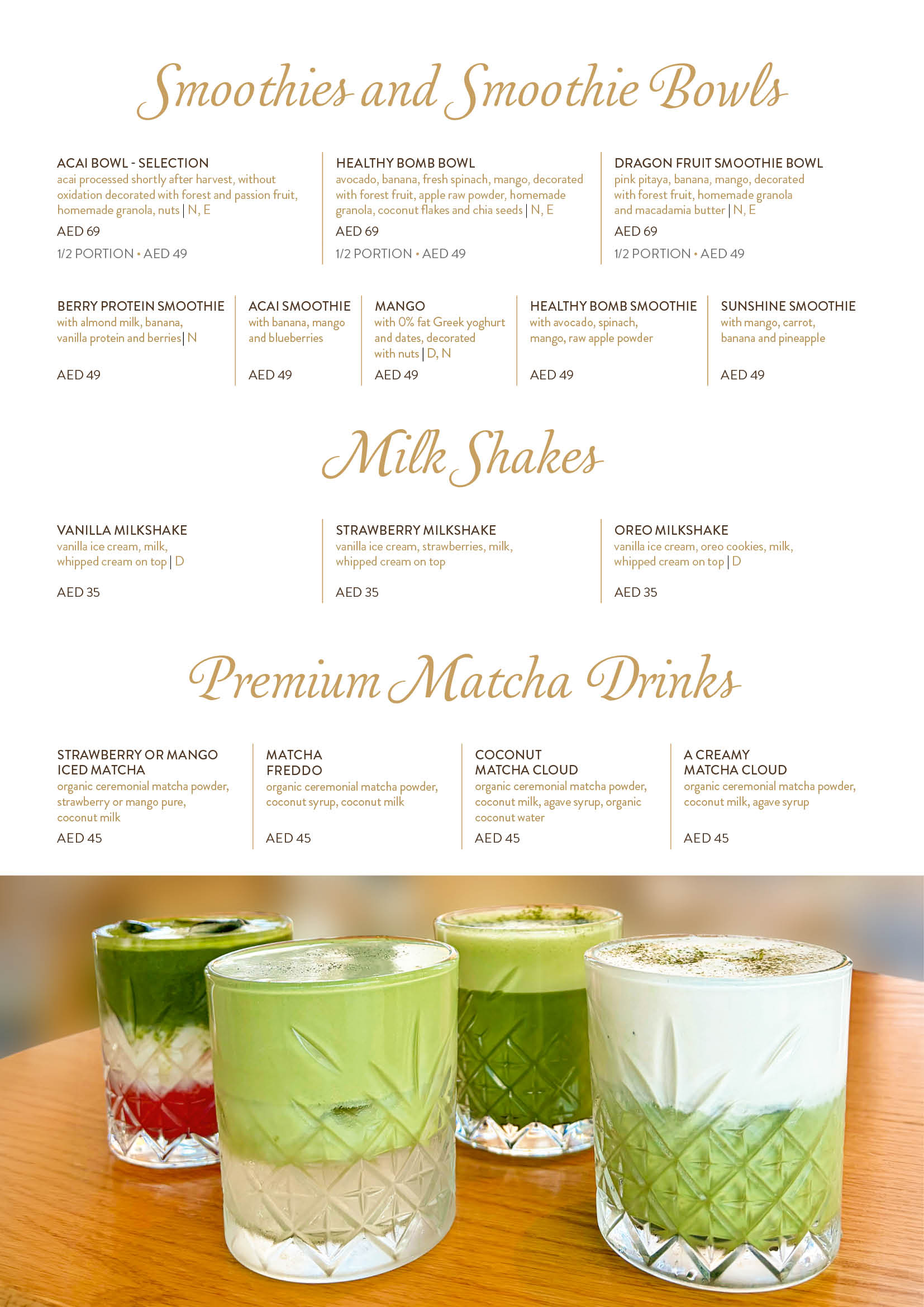 The Beach JBR menu page 27