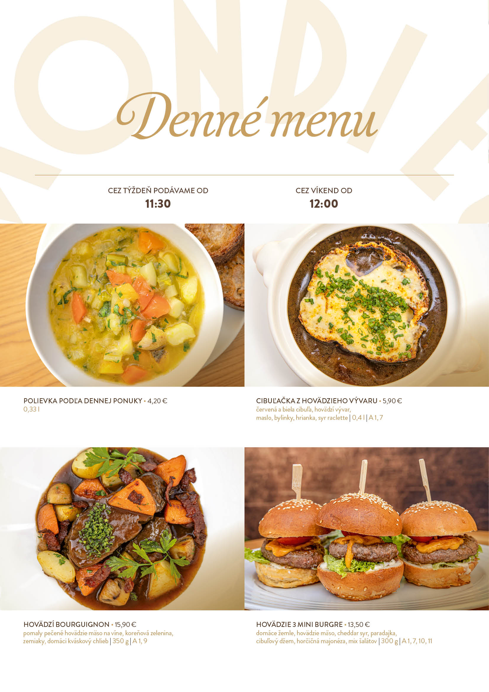 Starý Smokovec menu page 5