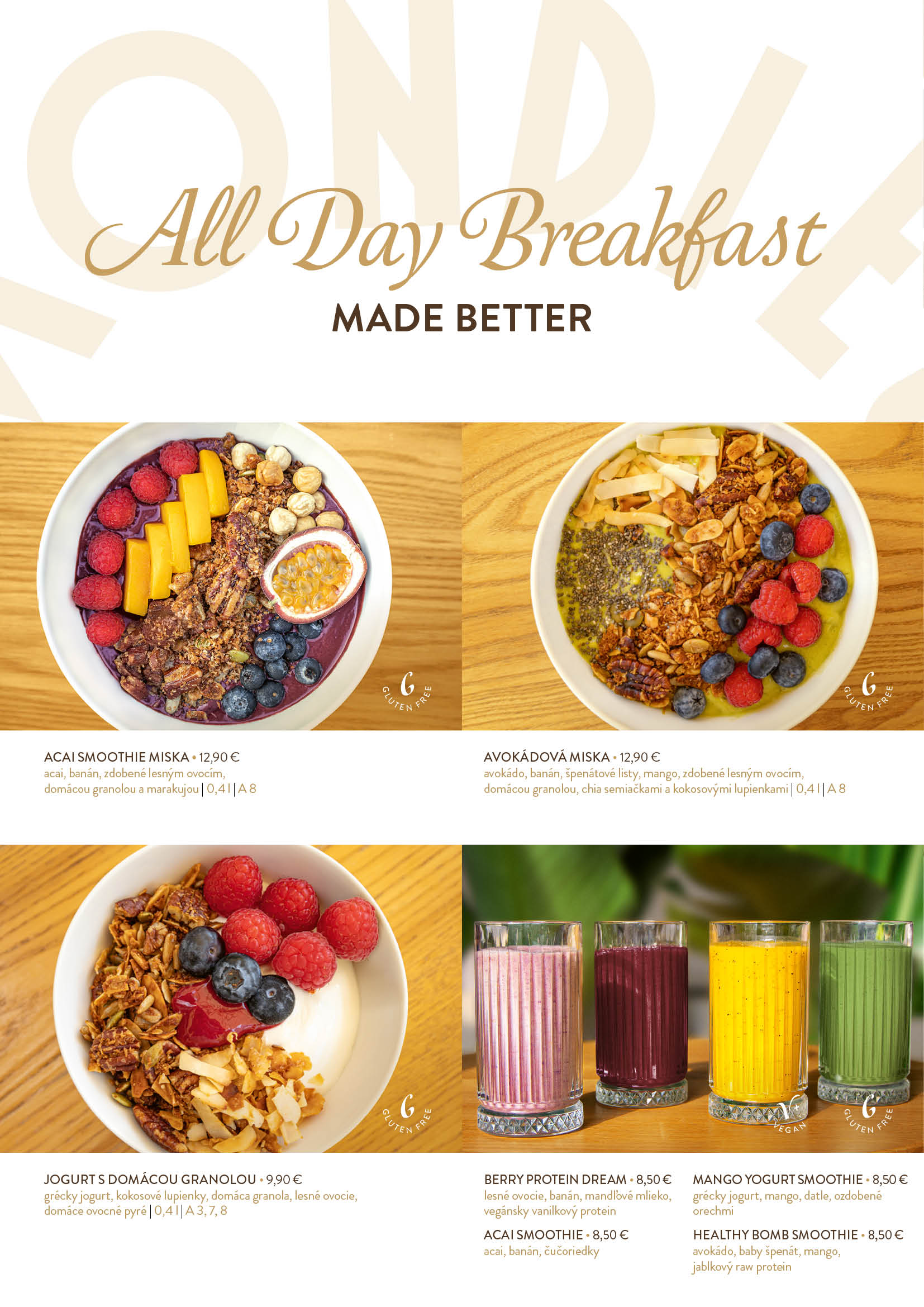 Menu - Eurovea Specialty Coffee Kiosk - 1